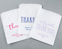 Thumbnail for Personalized White Goodie Bag - Thank You (Set of 12)