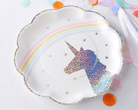 Thumbnail for Enchanted Unicorn 9 in. Paper Plates (Set of 8)