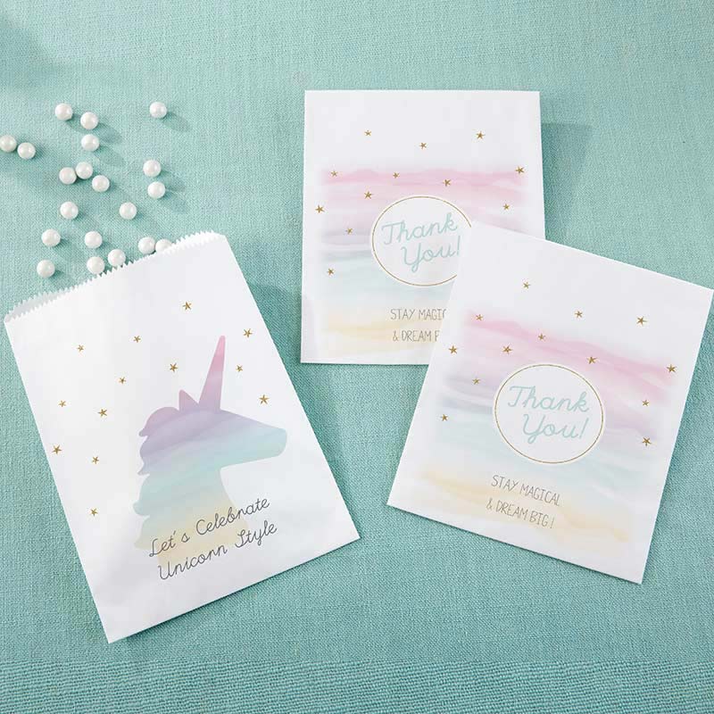 Personalized White Goodie Bag - Enchanted Party (Set of 12)