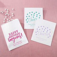 Thumbnail for Personalized White Goodie Bag - Birthday For Her (Set of 12)