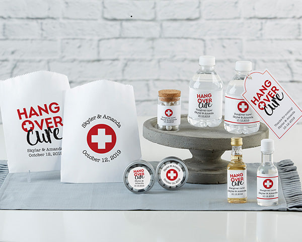 Personalized White Goodie Bag - Hangover (Set of 12)