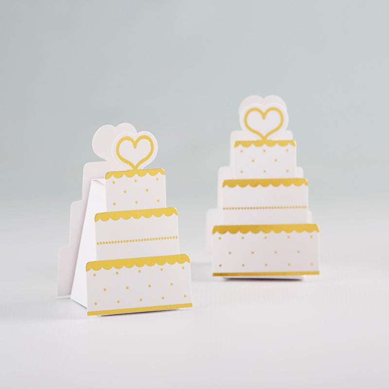 Gold Wedding Cake Favor Box (Set of 12) Main Image, Kate Aspen | Favor Box