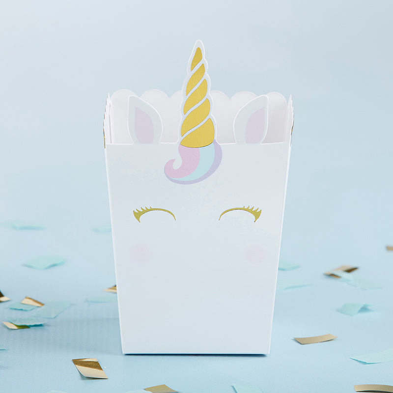 Unicorn Popcorn Favor Box (Set of 12)