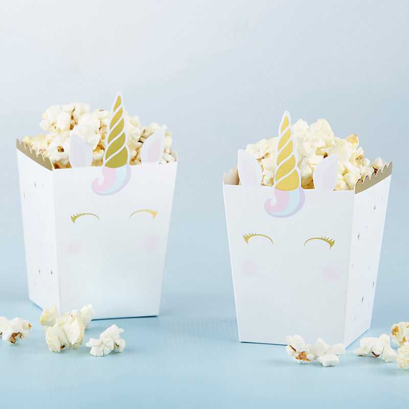 Unicorn Popcorn Favor Box (Set of 12)