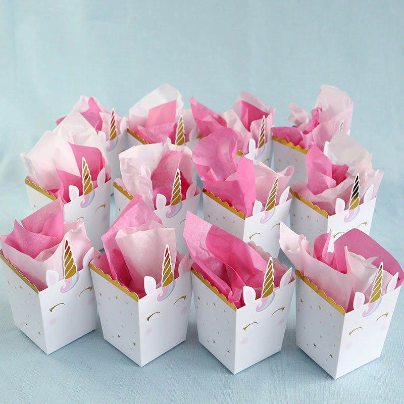 Unicorn Popcorn Favor Box (Set of 12)