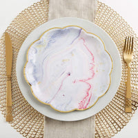 Thumbnail for Marbleized 9 in. Paper Plates (Set of 8)