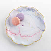 Thumbnail for Marbleized 9 in. Paper Plates (Set of 8)