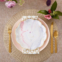 Thumbnail for Marbleized 9 in. Paper Plates (Set of 8)