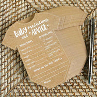Baby Shower Prediction Advice Card - Onesie Shape (Set of 50) Alternate Image 4, Kate Aspen | Games and Advice Cards