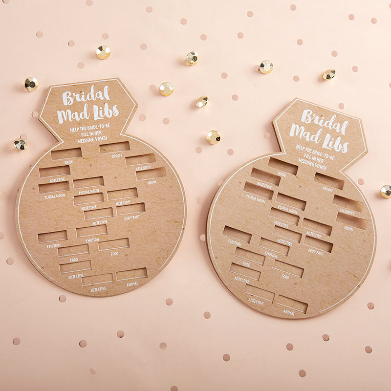 Bridal Shower Game Card - Ring Shape (Set of 50) Main Image, Kate Aspen | Games and Advice Cards