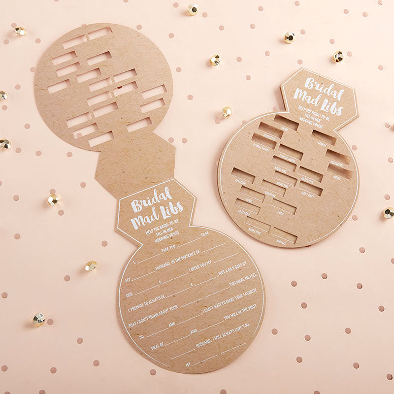 Kraft Bridal Shower Game Card - Ring Shape (Set of 50) Kraft Bridal Shower Game Card - Ring Shape (Set of 50)