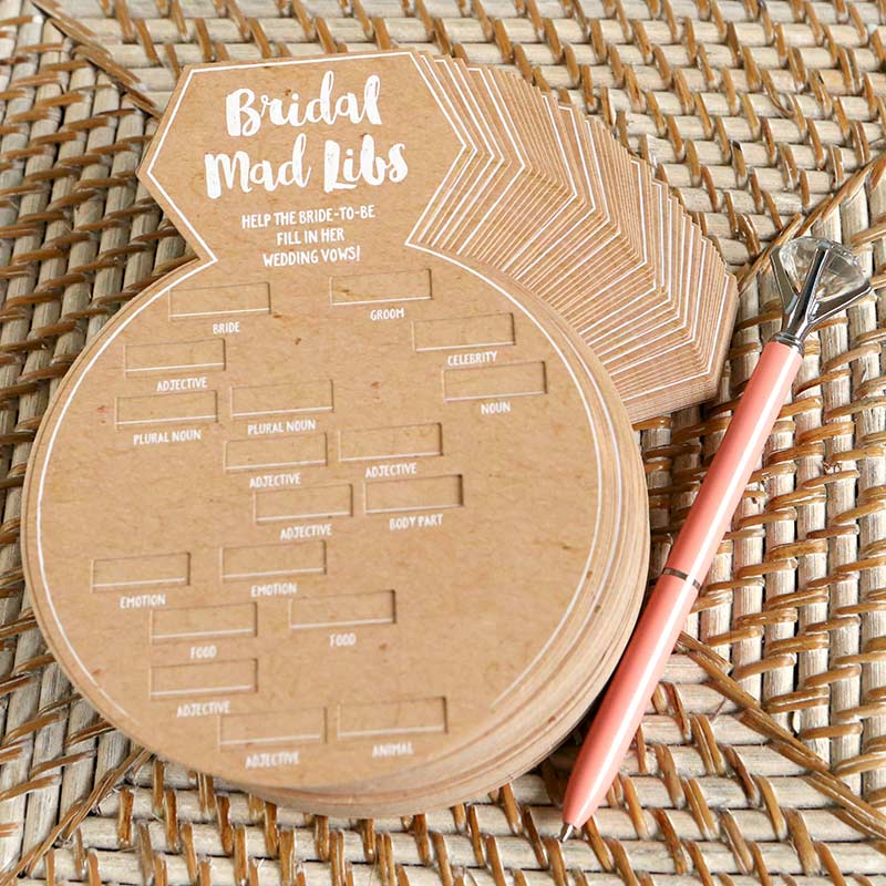 Bridal Shower Game Card - Ring Shape (Set of 50) Alternate Image 8, Kate Aspen | Games and Advice Cards
