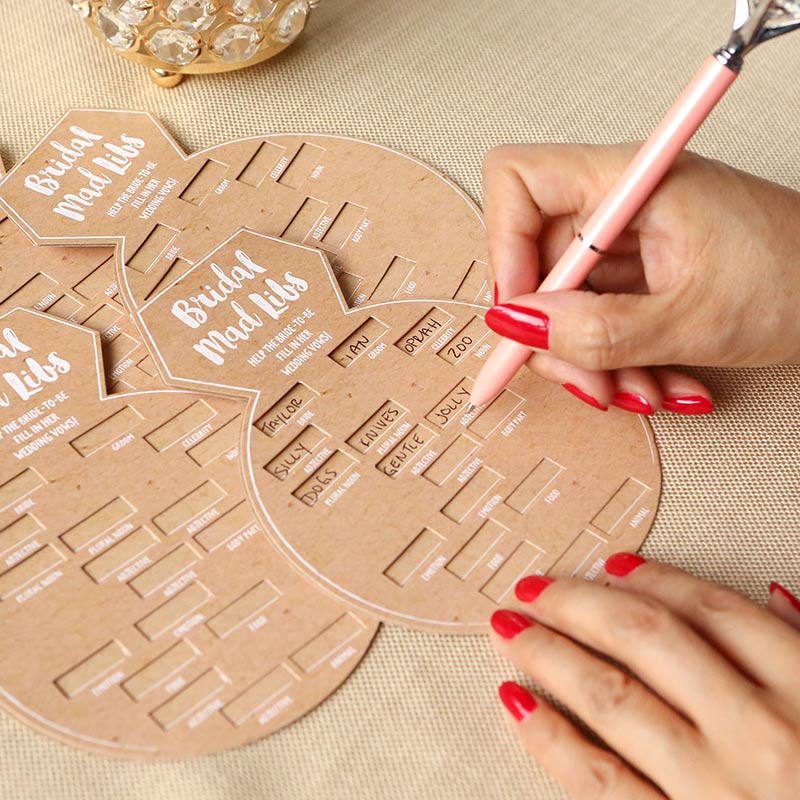 Bridal Shower Game Card - Ring Shape (Set of 50) Alternate Image 3, Kate Aspen | Games and Advice Cards