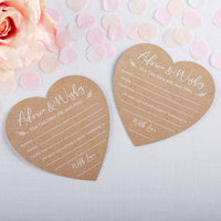 Wedding Advice Card - Heart Shape (Set of 50) Main Image, Kate Aspen | Games and Advice Cards
