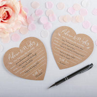 Wedding Advice Card - Heart Shape (Set of 50) Alternate Image 2, Kate Aspen | Games and Advice Cards