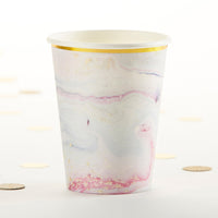 Thumbnail for Marbleized 8 oz. Paper Cups (Set of 8)