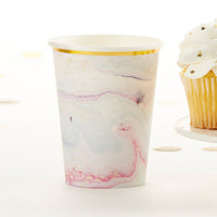 Thumbnail for Marbleized 8 oz. Paper Cups (Set of 8)
