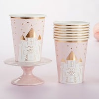 Thumbnail for Princess 8 oz. Paper Cups (Set of 8) Alternate Image 2, Kate Aspen | Cups