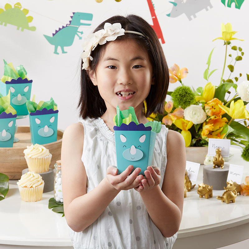 Dinosaur Popcorn Favor Box (Set of 12) Alternate Image 7, Kate Aspen | Favor Box