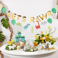 Thumbnail for Dino Party Banner (Set of 2) Main Image, Kate Aspen | Banner