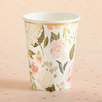 Thumbnail for Floral 8 oz. Paper Cups (Set of 8)