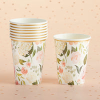 Thumbnail for Floral 8 oz. Paper Cups (Set of 8)
