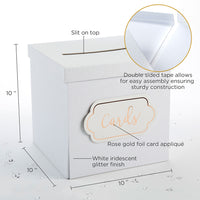 Thumbnail for White Glitter Card Box