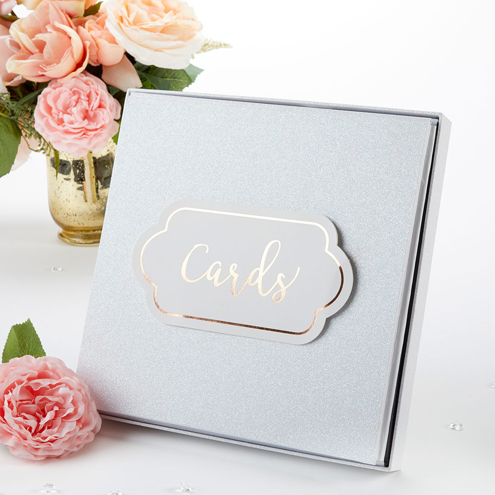 Gold Frame Collapsible Acrylic Card Box Kate Aspen