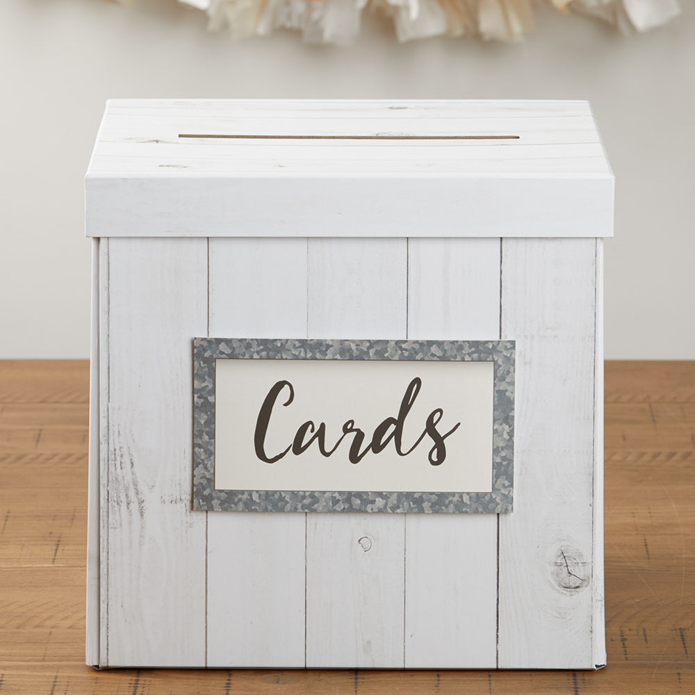 Rustic Wood Card Box Kate Aspen