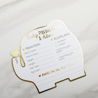 Thumbnail for Baby Shower Prediction Advice Card - Elephant (Set of 50)