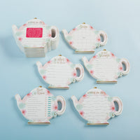 Thumbnail for Floral Teapot Bridal Shower 5-Pack Game Card Set (30 sheets each)