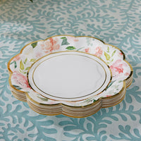 Thumbnail for Floral 7 in. Premium Paper Plates (Set of 16) Alternate Image 2, Kate Aspen | Paper Plate