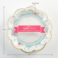 Thumbnail for Geometric Floral 7 in. Paper Plates (Set of 16)