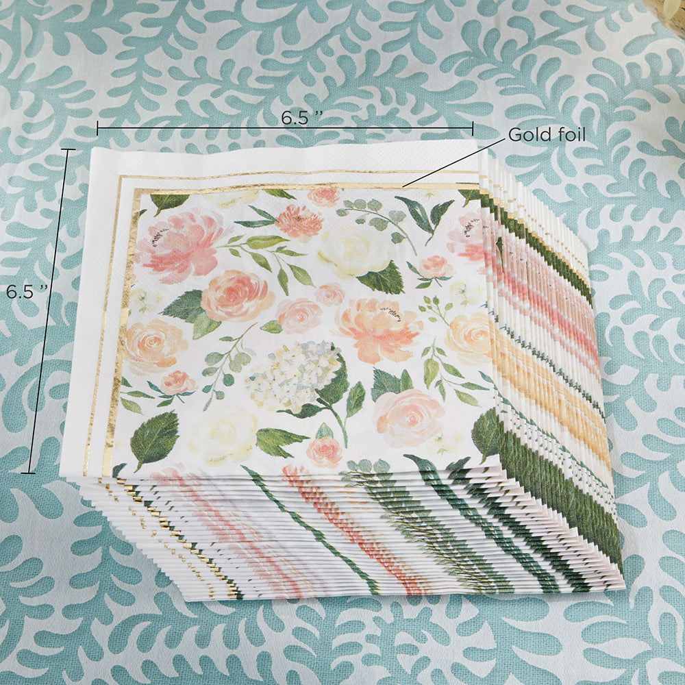 Floral Paper Napkins (Set of 30) Alternate Image 2, Kate Aspen | Serveware