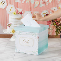 Geometric Floral Card Box Alternate Image 2, Kate Aspen | Card Box