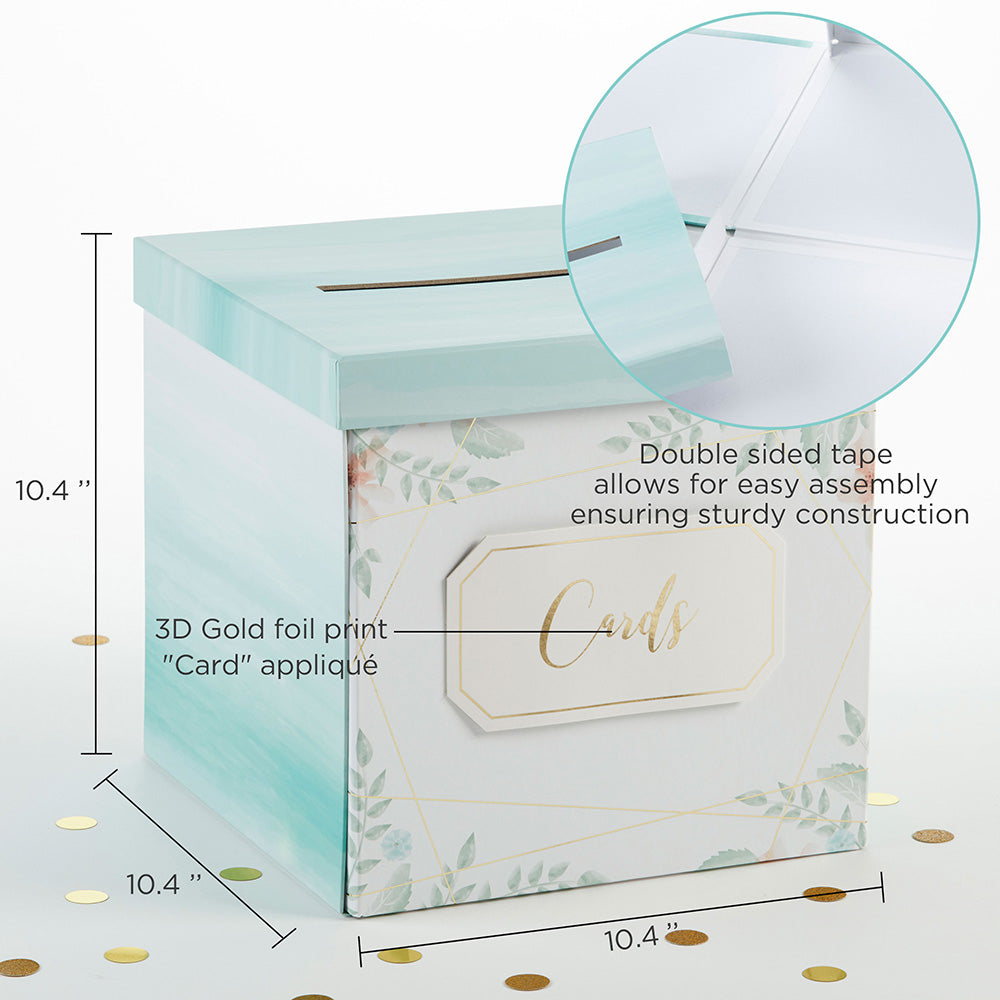 Geometric Floral Card Box Alternate Image 7, Kate Aspen | Card Box