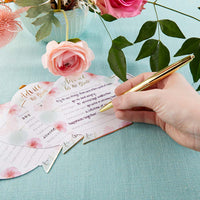 Thumbnail for Floral Wedding Advice Card - Teapot Shape (Set of 50)
