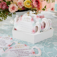 Thumbnail for Floral Wedding Advice Card - Teapot Shape (Set of 50)