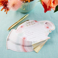 Thumbnail for Floral Wedding Advice Card - Teapot Shape (Set of 50)