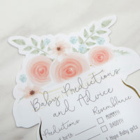 Thumbnail for Floral Baby Shower Advice Card - Mason Jar (Set of 50)