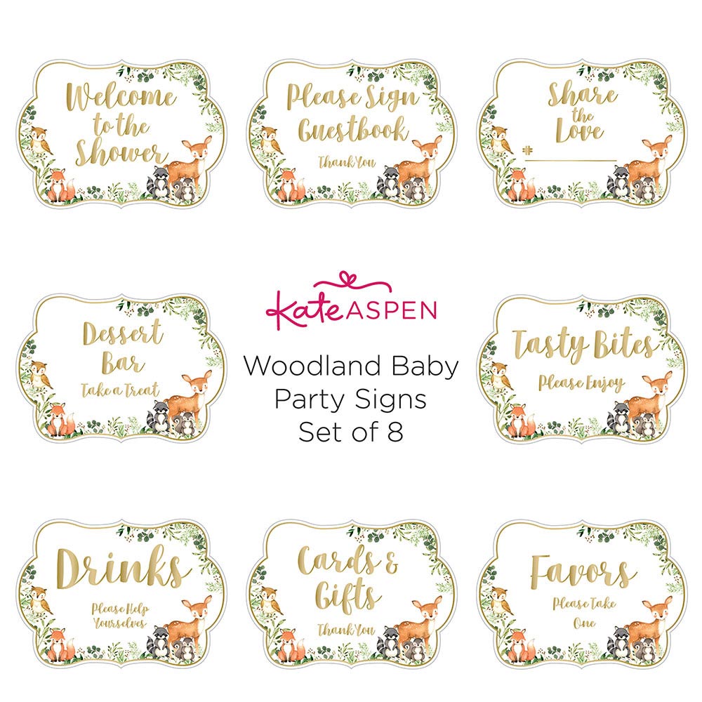 Woodland Baby Shower Welcome Sign