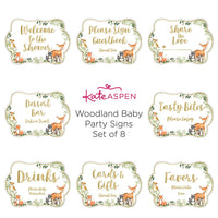 Woodland Baby Décor Sign Kit (Set of 8) Alternate Image 5, Kate Aspen | Banners & Signs