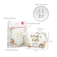 Woodland Baby Décor Sign Kit (Set of 8) Alternate Image 6, Kate Aspen | Banners & Signs
