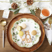 Thumbnail for Woodland Baby 9 in. Premium Paper Plates (Set of 16) Alternate Image 3, Kate Aspen | Paper Plate