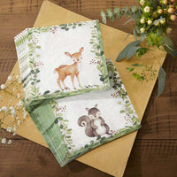 Thumbnail for Woodland Baby 2 Ply Paper Napkins (Set of 30) Main Image, Kate Aspen | Napkins