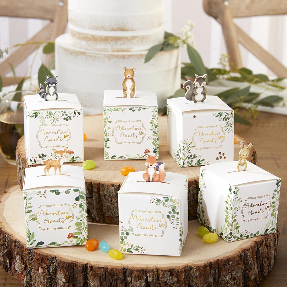 Woodland Baby Favor Box (Set of 24) Main Image, Kate Aspen | Favor Box