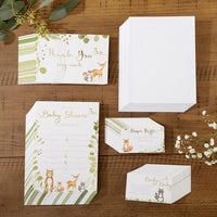 Thumbnail for Woodland Baby Shower Invitation & Thank You Card Bundle (Set of 25) Main Image, Kate Aspen | Invitation/Thank You Cards