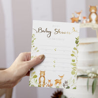 Thumbnail for Woodland Baby Shower Invitation & Thank You Card Bundle (Set of 25) Alternate Image 7, Kate Aspen | Invitation/Thank You Cards