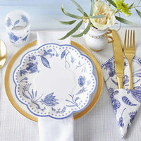 Thumbnail for Blue Willow 7 in. Premium Paper Plates (Set of 16) Alternate Image 4, Kate Aspen | Paper Plate