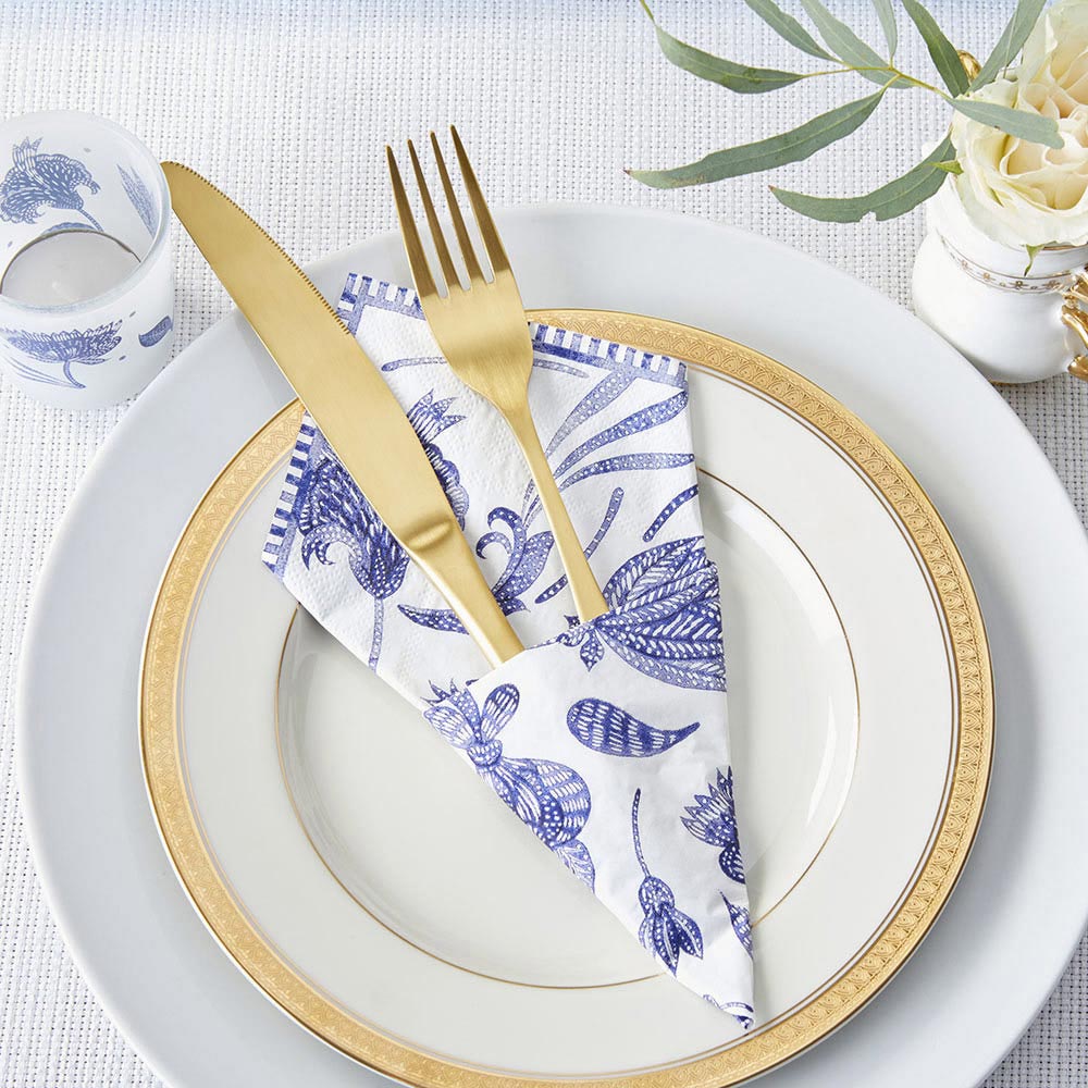 Blue Willow 2 Ply Paper Napkins (Set of 30) Alternate Image 4, Kate Aspen | Napkin